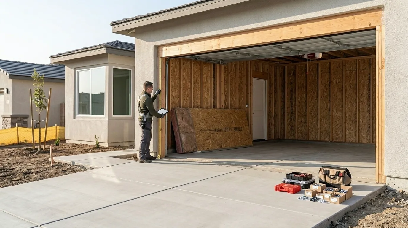 Raised panel garage door