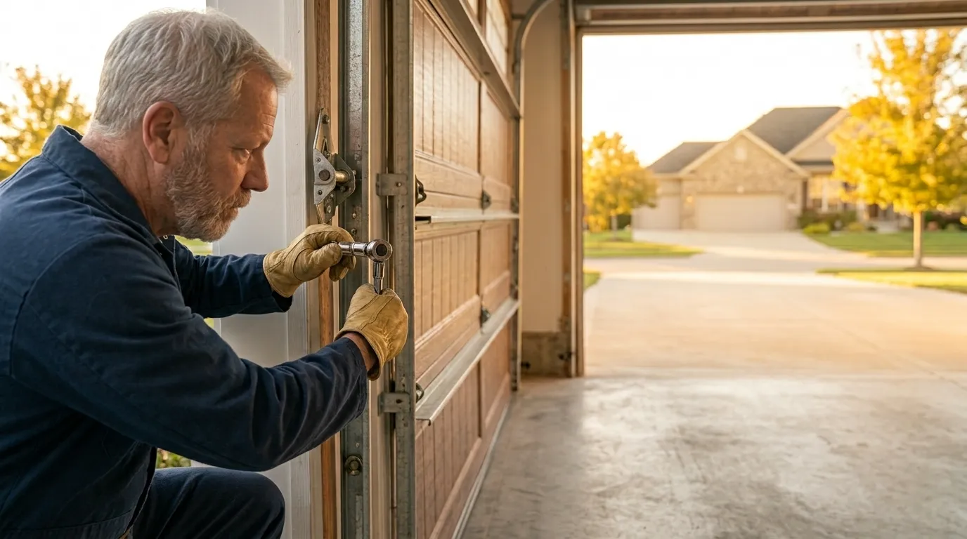 Roll-up steel garage door