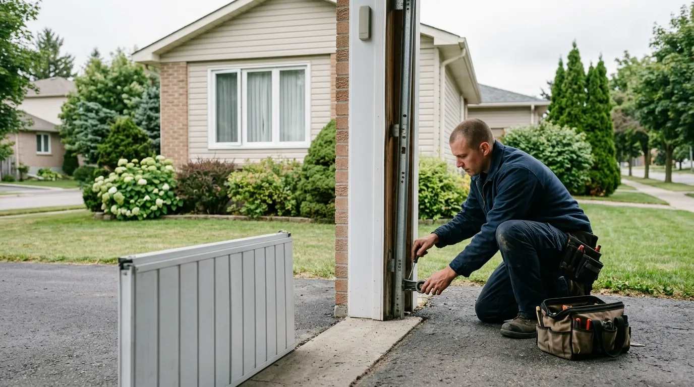 Roll-up steel garage door