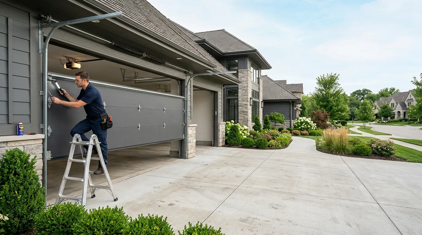 Roll-up steel garage door