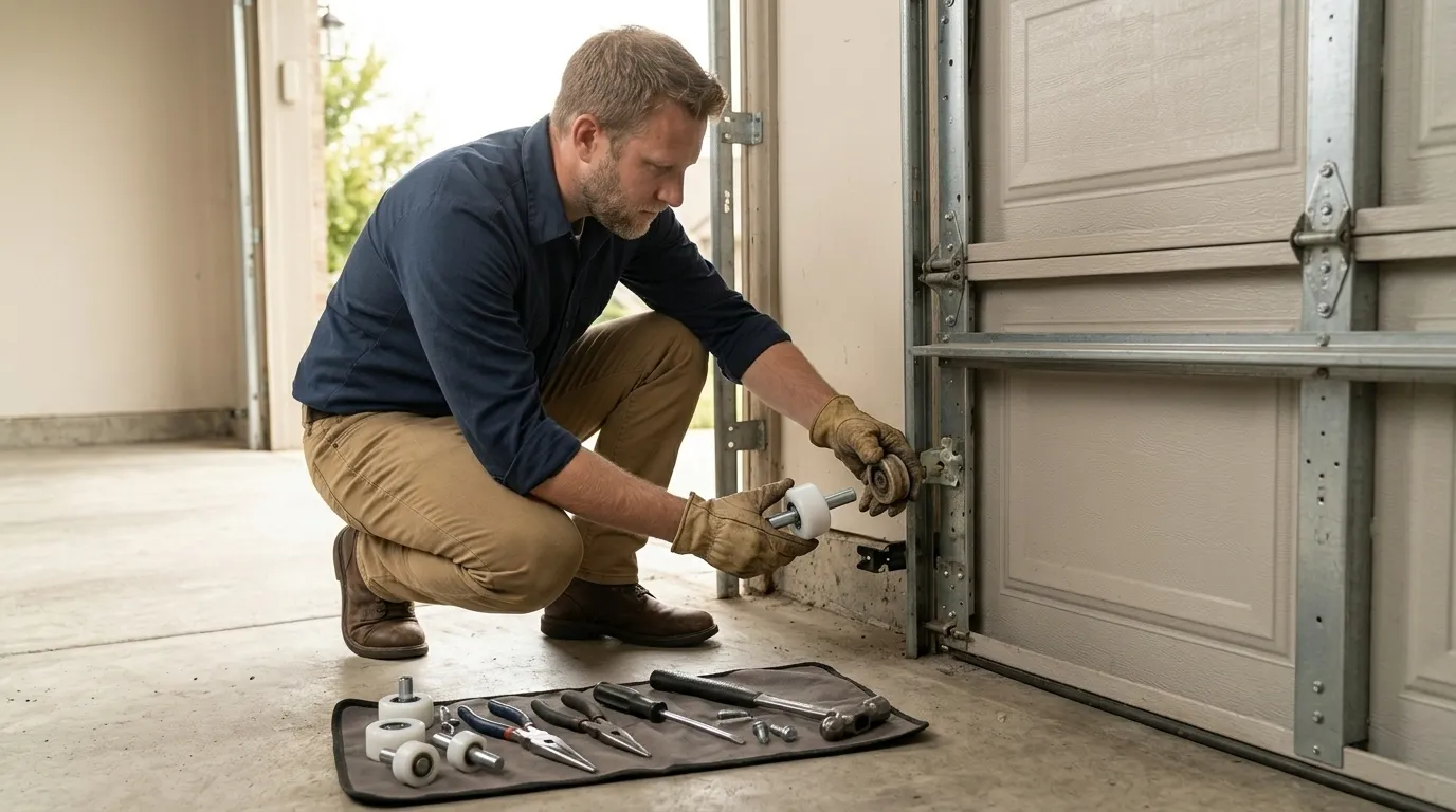 Repaired & tested - Jacksonville garage door service