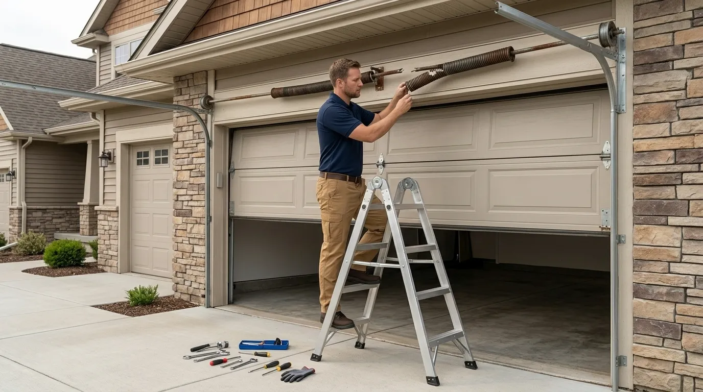 Repaired & tested - Jacksonville garage door service