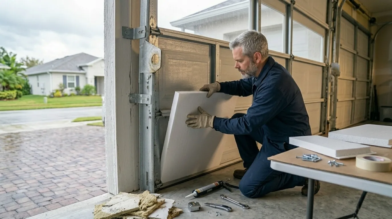 Repaired & tested - Jacksonville garage door service