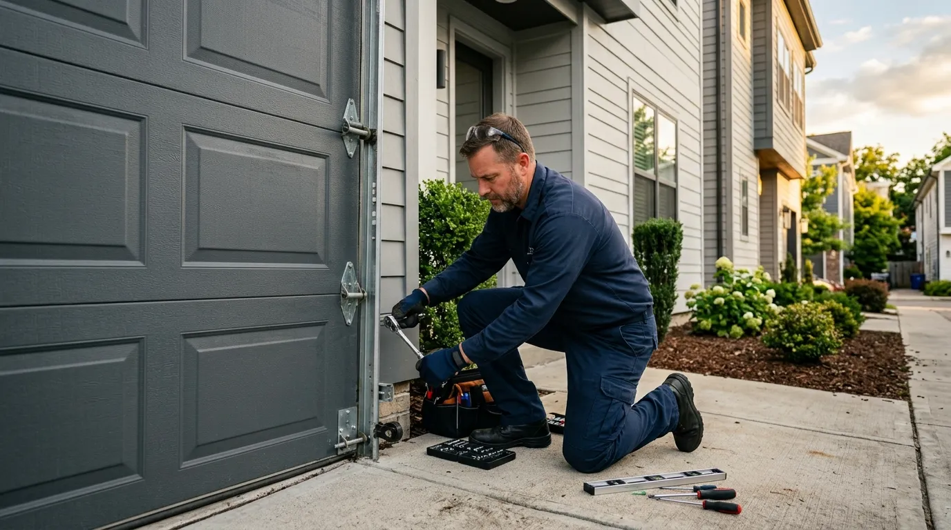 Raised panel garage door