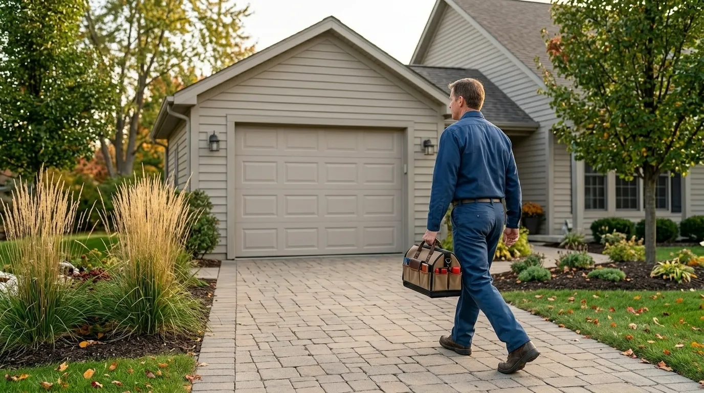 Raised panel garage door