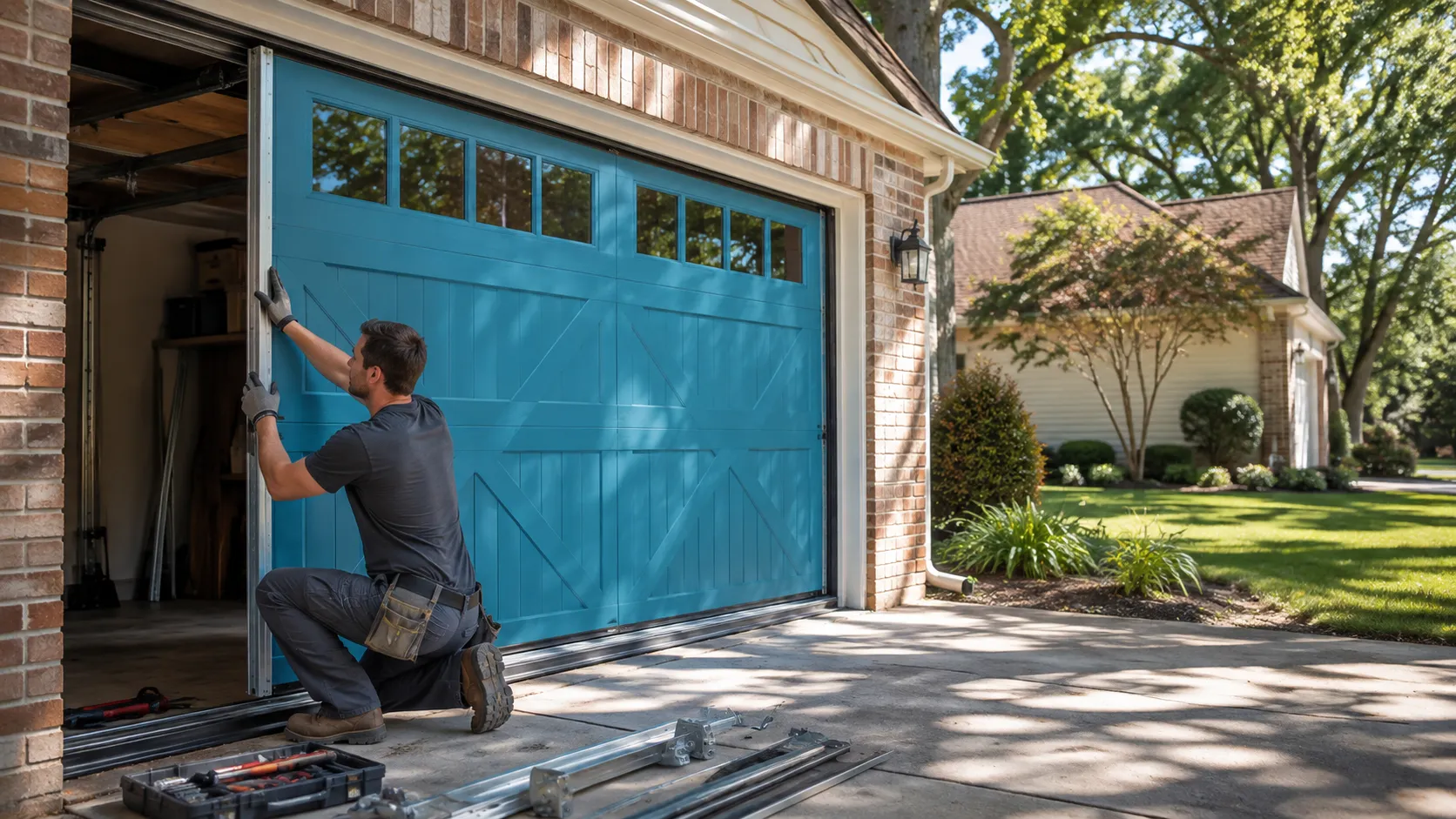 Garage door guides for Jacksonville homeowners